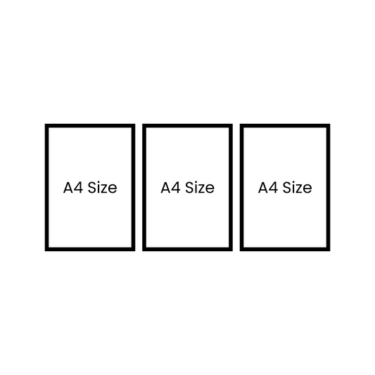 Slant Black Frame Triptych – Gallery Set