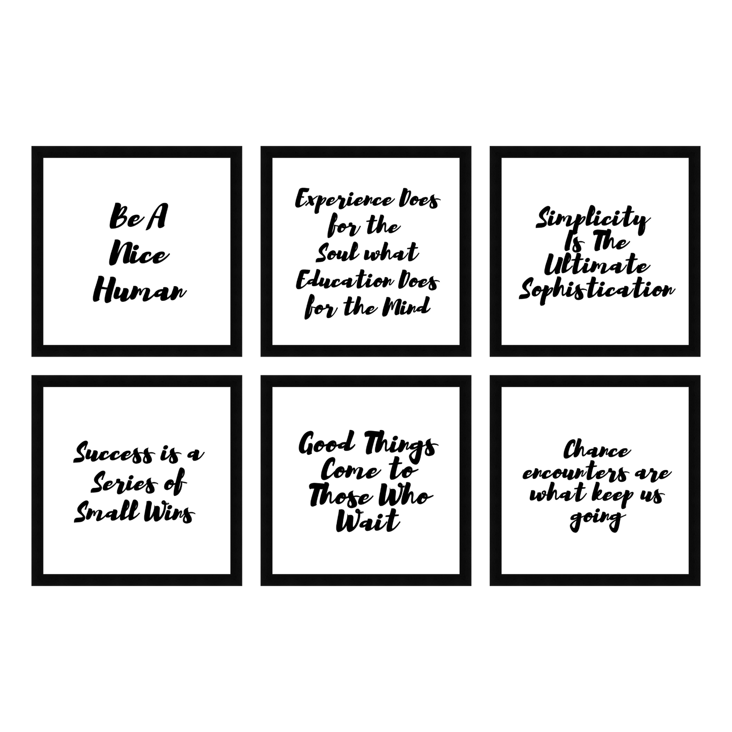 Motivational Quotes - Set of 6