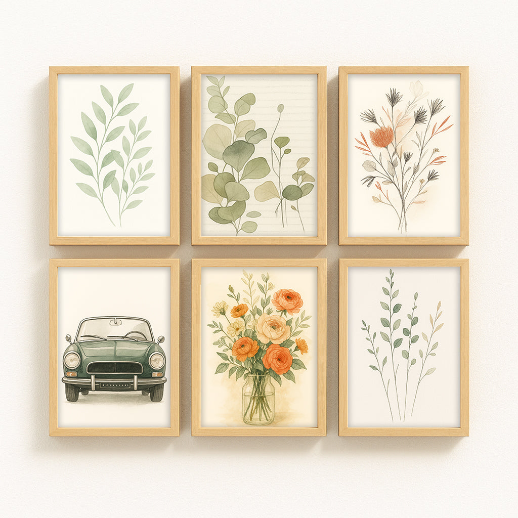 Maple Frame Series - Set of 6