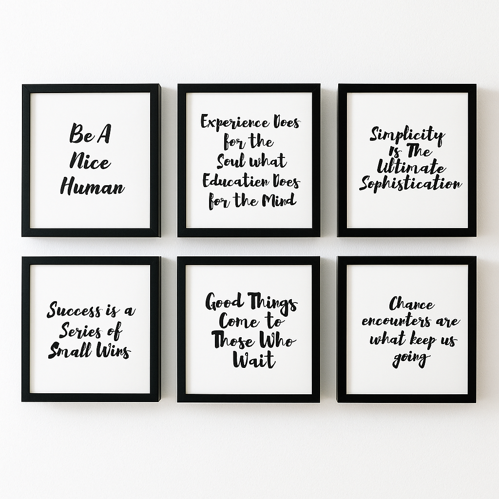 Motivational Quotes - Set of 6