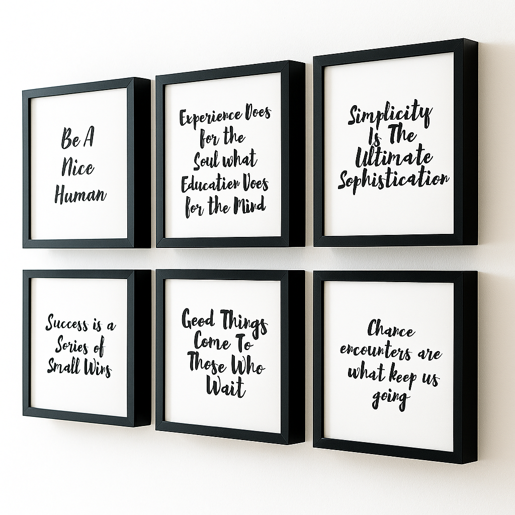 Motivational Quotes - Set of 6