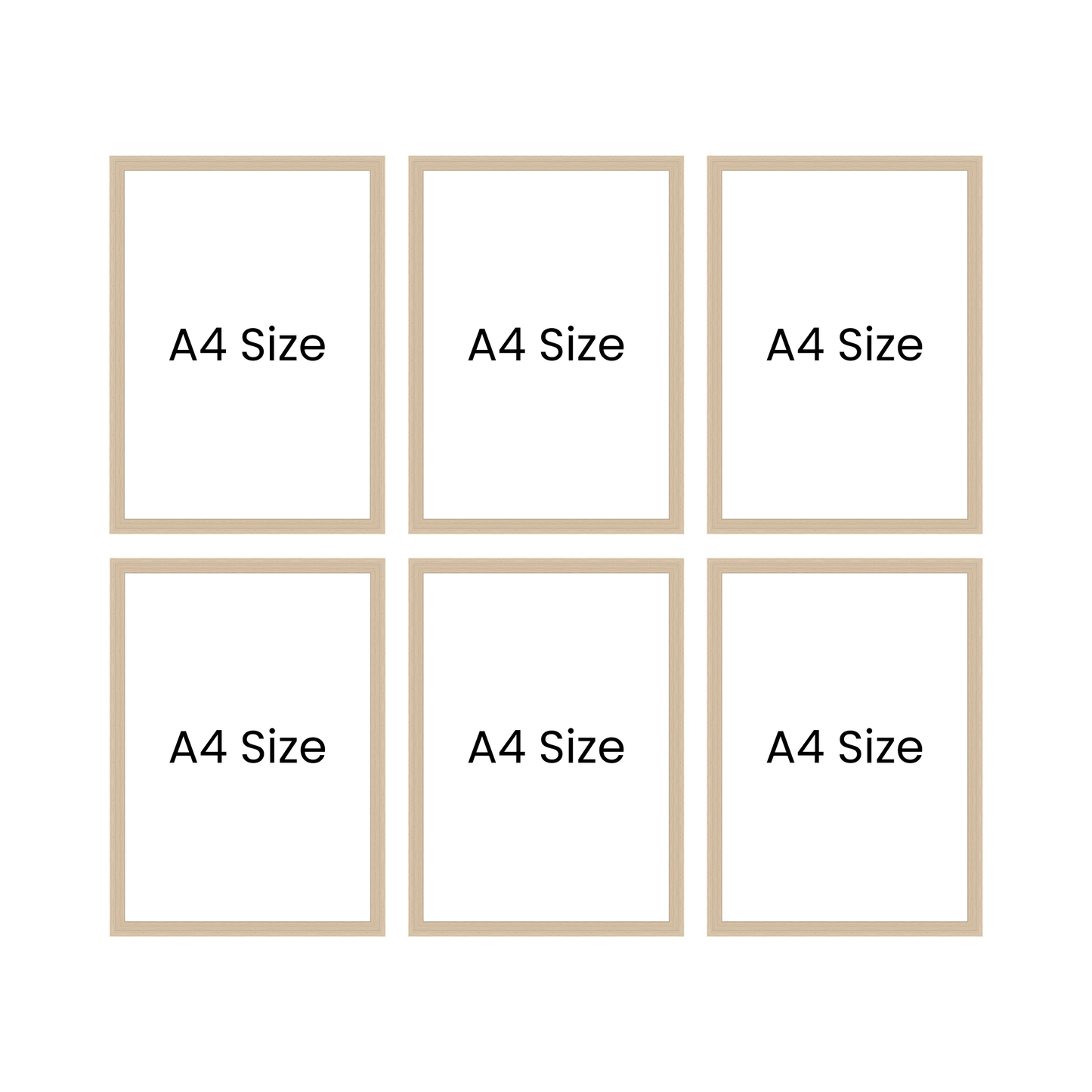 Maple Frame Series - Set of 6