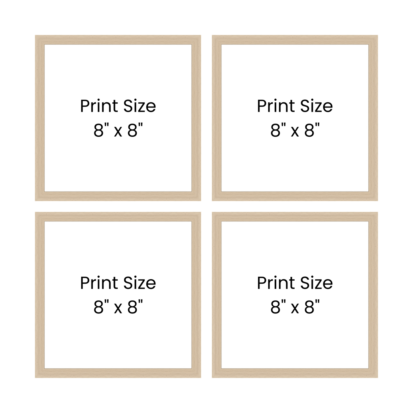 Maple Frame Series - Set of 4