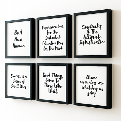 Motivational Quotes - Set of 6