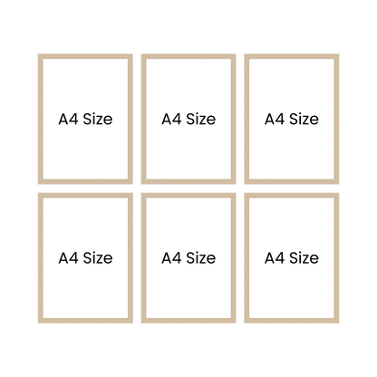 Maple Frame Series - Set of 6